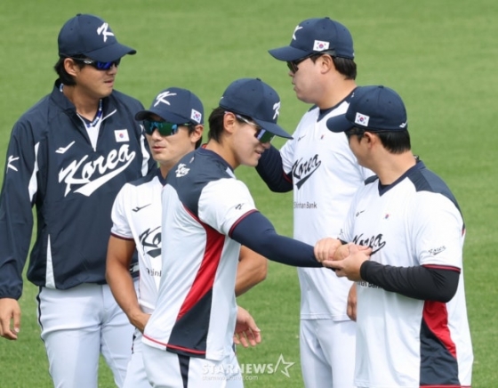 Korean WBC national team players. /Photo = Senior Reporter Kim Jin-kyung
