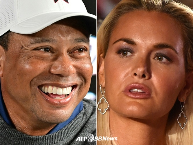 Tiger Woods (left) and Vanessa Trump. /AFPBBNews=News1