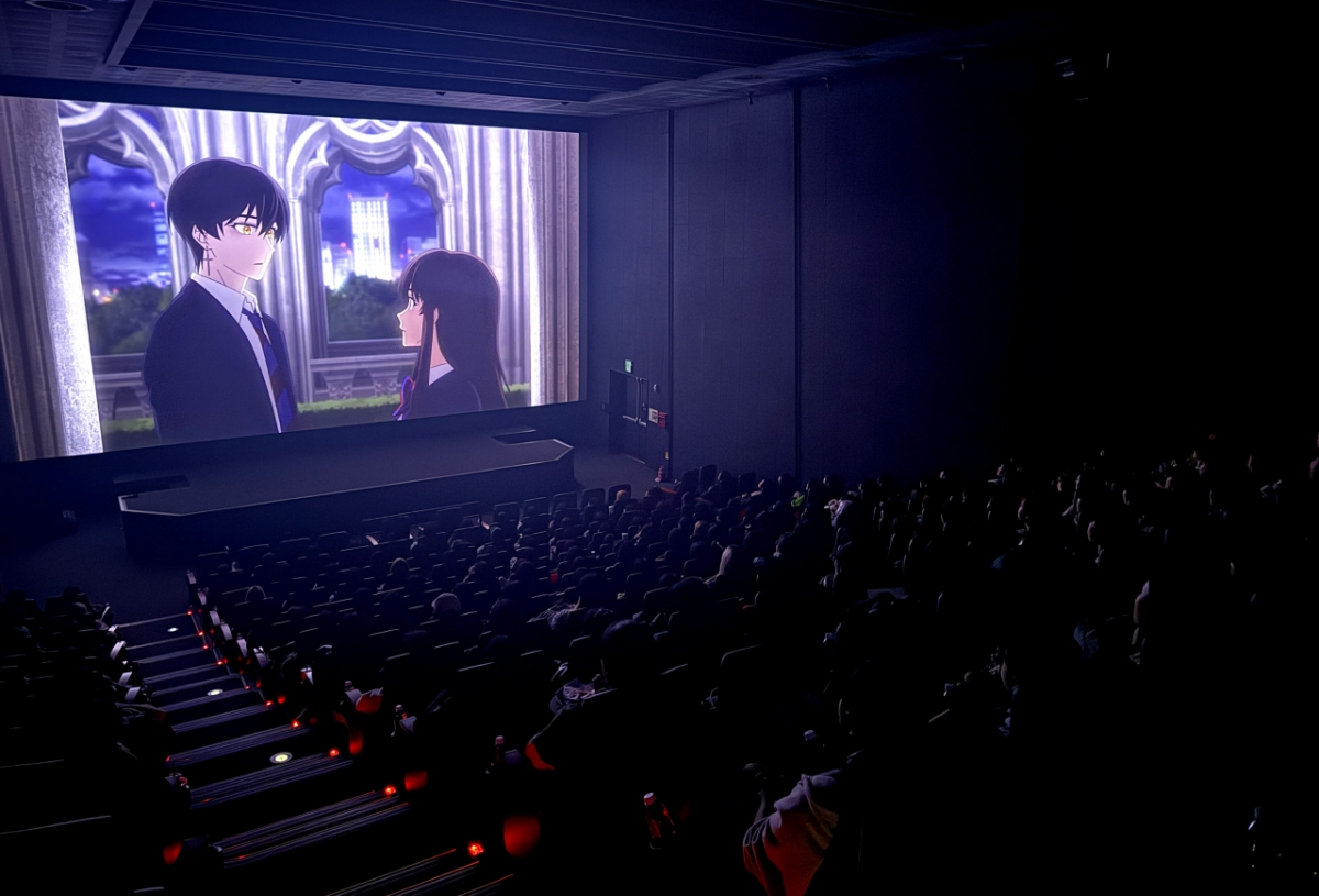 Hình ảnh/ Cung cấp ảnh/hive cho bộ phim hoạt hình 'Bàn thờ trăng đen' đang được trình chiếu tại CGV Yongsan IPark Mall ở Seoul.