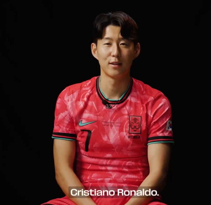 Сон Хын Мин, который назвал Криштиану Роналду своей любимой легендой чемпионата мира. /Фото = Чемпионат мира по футболу FIFA World Cup Захват социальных сетей