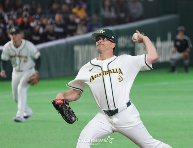 Alex Wells, tuyển thủ Australia. /Ảnh = Phóng viên cao cấp Kang Young Jo