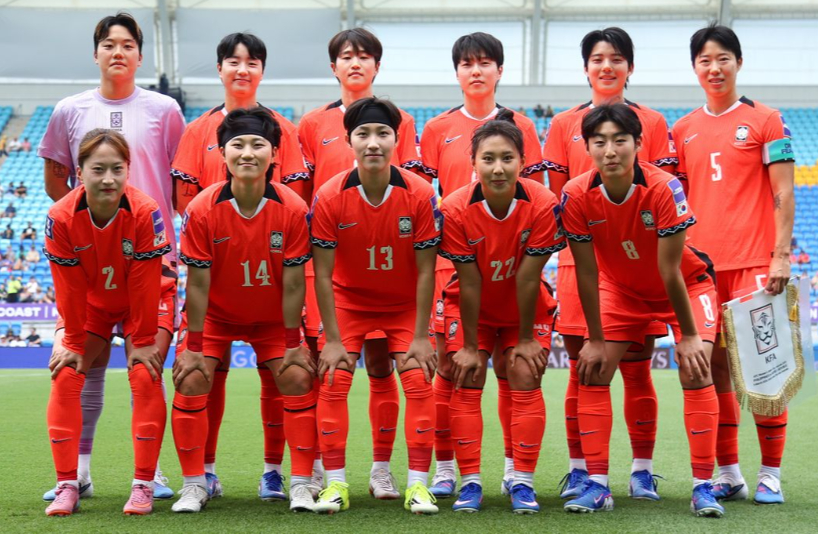5日（韓国時間）、豪州ゴールドコーストのゴールドコーストスタジアムで行われた2026AFC女子アジアカップ1次リーグA組第2戦フィリピン戦に出場した韓国代表チームの選手たち。 /写真=AFC提供