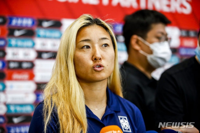 韓国女子代表チームのチョ·ソヒョン。 /写真=ニューシス