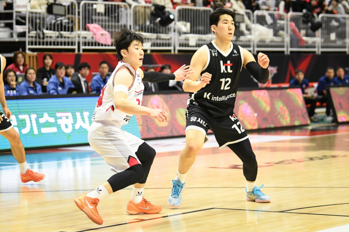 ムン·ユヒョン（左）とムン·ジョンヒョン。 /写真=KBL提供