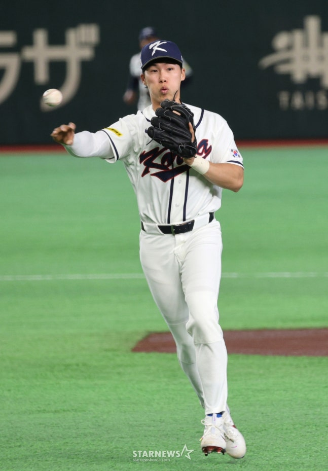 Kim Hye Sung phòng thủ./Ảnh = Phóng viên cao cấp Kang Young Jo