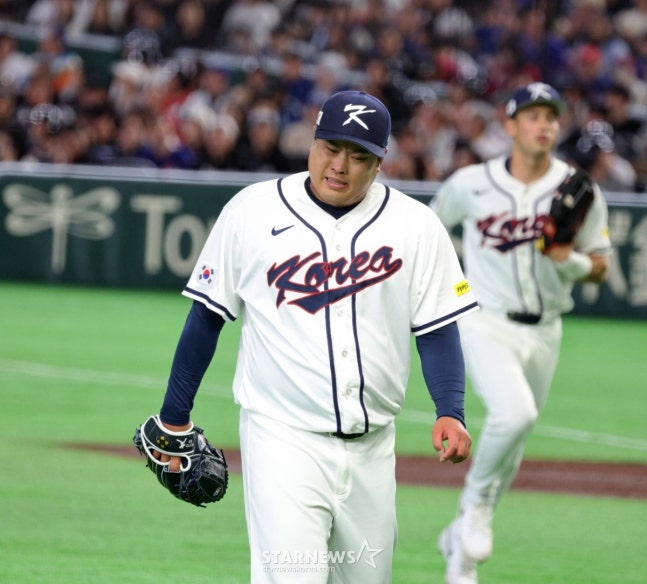 Ryu Hyun Jin đang tiếc nuối. /Ảnh = Phóng viên cao cấp Kang Young Jo
