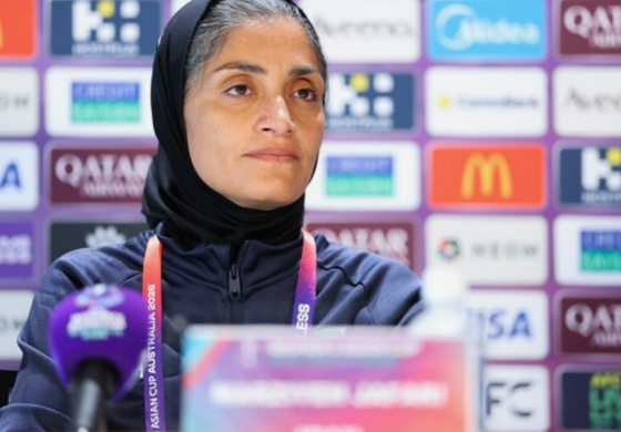 イランのマルジイェ·ジャパリ監督。 /写真=アジアサッカー連盟（AFC）公式ホームページ