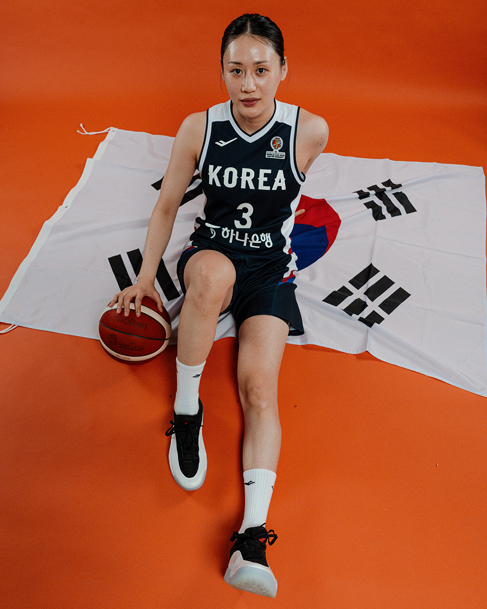 女子代表队队长姜露丝。 =韩国篮球协会提供。
