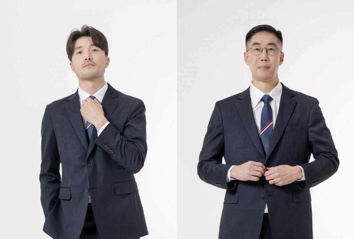 朴ジョンウ（左）と金ウォンイル。 /写真=韓国プロサッカー連盟提供