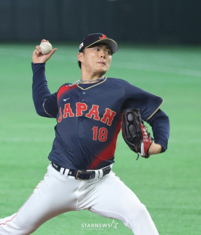 =山本在6日与台湾队的比赛中首发出场。