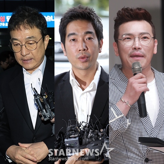 イ·ジェリョン(左から)、コ·ヨンウク、MCディンドン/写真=スターニュース、ニュース1 