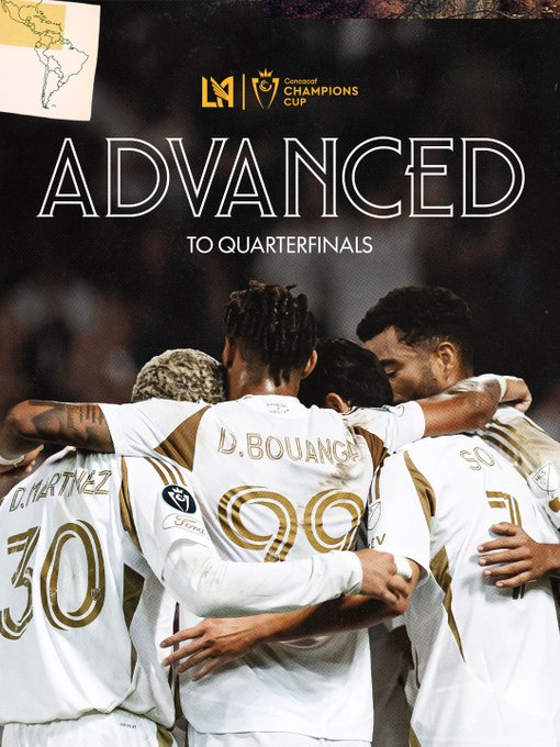 Poster of Los Angeles FC's advance to the quarterfinals of the CONCACAF Champions Cup. /Photo = Los Angeles FC Official Social Network Service (SNS)