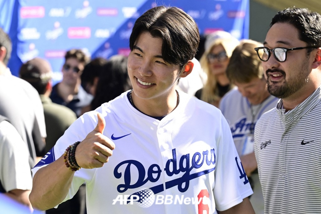 Kim Hye Sung của LA Dodgers. /AFPBBNews = Tin tức 1