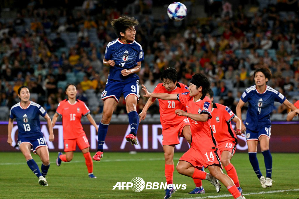 18日、豪州シドニーで行われた2026AFC女子アジアカップ準決勝の韓国と日本の試合の様子。 /AFPBBNews=ニュース1