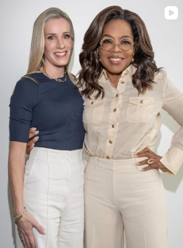 Chris Cabot and Oprah Winfrey/Photo by The Oprah Podcast/Instagram