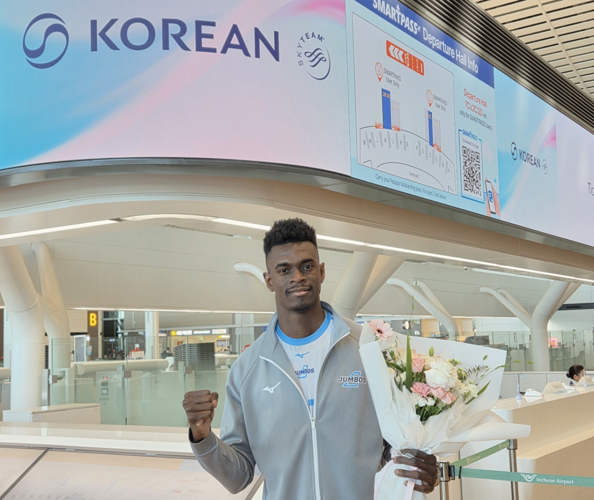 大韓航空に入団したホセ·マソ。 /写真=大韓航空バレーボール団提供