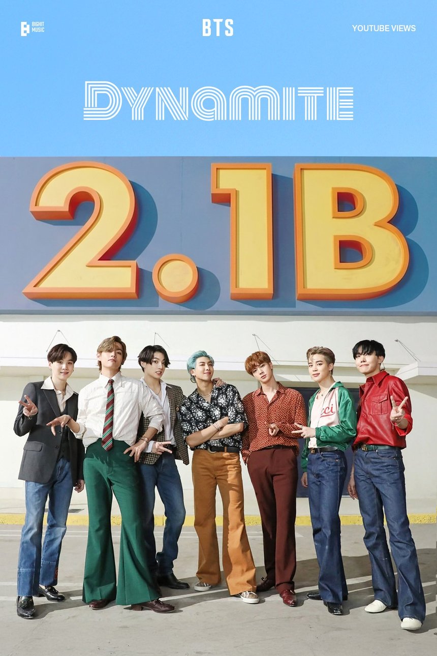 Official] BTS 'Dynamite' music video reaches 2.1 billion views