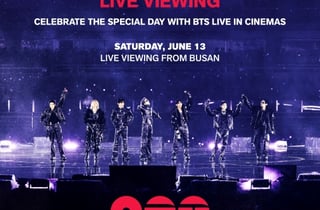 방탄소년단 데뷔 기념일 부산 콘서트, 3800개 극장에서 본다