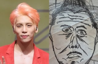 샤이니 故종현이 그린 '데프콘 초상' 120만원..중고시장 등장 "세상에 단 하나" [스타이슈]