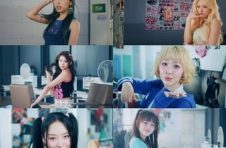 퀸즈아이, 컬러풀 스타일링→쿨한 애티튜드..'Y2K' MV 티저