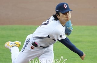 'ML 부사장도 지켜봤다' 159㎞ 곽빈, 6이닝 KKKKKKKKK 압권투... 무사 만루서도 삼진-삼진 '미쳤다' [잠실 현장]