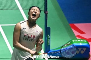 '역대급 대역전극' 안세영, 기적의 5연속 득점→日 야마구치 꺾고 우승... 싱가포르 오픈 '통산 3회 제패'