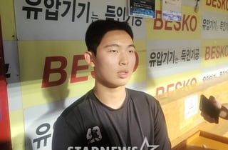 최강야구서 이택근 돌려세운 '김서현 동기' 신영우, 156km 광속구로 '구자욱-최형우-디아즈' 잠재웠다