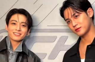 "오토바이 눈빛으로 봤다"…정국, 도쿄 하라주쿠 CKJK 런칭 이벤트 현장 팬들 열광[K-EYES]