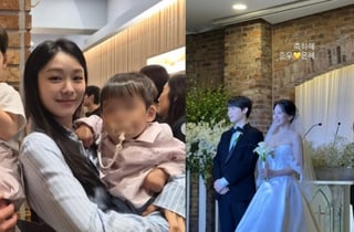 김연아 하객 참석..백은혜♥'10살 연하' 이준우, 결혼식 현장 공개 [스타이슈]