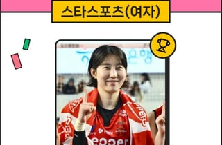 '여배 인기 대단하네' 스타랭킹 톱5중 3명, 박정아는 16주 연속 1위... 김희진·이다현도 포함