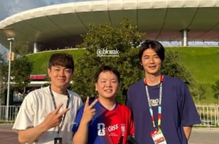 "이게 축구지" 곽튜브, 멕시코서 월드컵 직관..기성용·신광훈과 쓰리샷