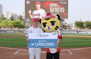 '4승 무패 ERA 1점대 압권' KIA, 키스코 5월 MVP로 황동하 선정