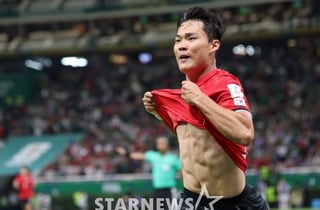 "韓 공격수 충격 고백" 일본도 놀랐다, 38도 고열도 잊은 오현규 '결승골 투혼'