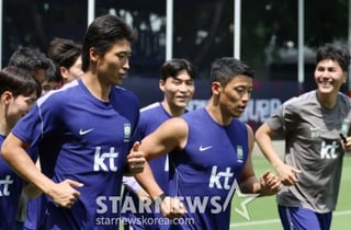 조규성 '깜짝' 오버헤드킥→'으아!' 홍명보호 분위기 '역대 최고'... 체코전 승리→'꿀휴식' 예정 [과달라하라 현장]
