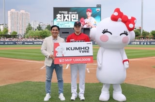 '5월에만 2홀드 무패 ERA 2.70 위용' KIA 최지민, 금호타이어 '5월 MVP' 선정