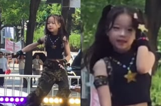 무대 위 백종원♥소유진 딸, 걸그룹 타고났다..표정까지 완벽 [스타이슈]