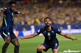 "누가 우리 약해졌대?" 위기론 비웃은 브라질, '쿠냐 멀티골' 아이티에 3-0 완승