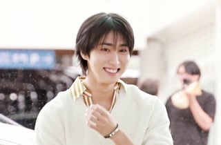스트레이키즈 한 '팬들 환호에 미소 활짝'[★포토]
