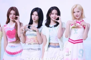 H2H 에이나-주은-카르멘-지우 '상큼 손하트'[★포토]