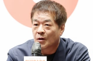 질문에 답하는 박명성 프로듀서[★포토]