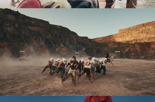 세븐틴 V8, 사막 위 폭발적 군무..초현실적 'singasong' MV 티저