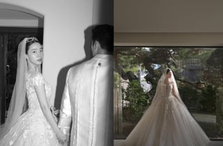 류화영, 이제는 새 신부 "평범한 날들 특별하게" 웨딩화보 미소[스타이슈]
