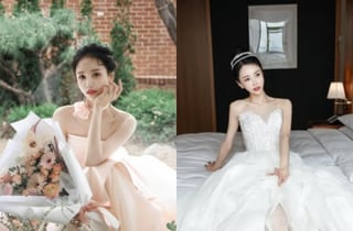 '품절녀' 린지, 웨딩드레스 자태 보니.."평범한 하루 든든하게"