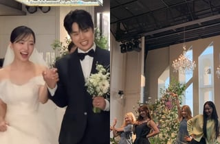 '리센느 이사' 김혜수, 알고 보니 '12년차 밴드' 강규현 아내..리센느 '축가 뷔페 썰' 그 결혼식 [스타이슈]