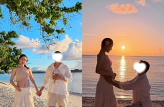 '아들맘' 고우리 "안왔으면 어쩔뻔" 괌 태교여행..힐링 D라인[스타이슈]