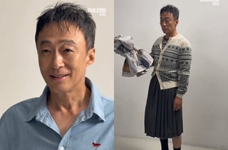 야윈 이성민, 10kg 감량 후 치마 입었다..58세 훈남 비주얼 [스타이슈]