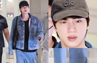 월드★ 금의환향 귀국길에 '기안장' 슬리퍼..BTS 진, 기안84에 '의리'로 혼쭐 냈다 [스타이슈]