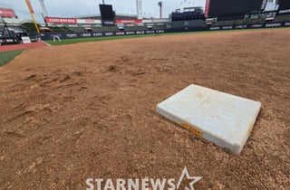 '대체 왜' 해까지 떴는데 또 취소라니→현장 그라운드 직접 밟아보니... KBO 관계자까지 와서 '직접 확인' [수원 현장]