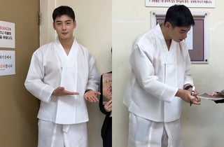 '군인' 차은우, 130억 세금 완납 후 '폭풍 벌크업'..반전 근황 [스타이슈]