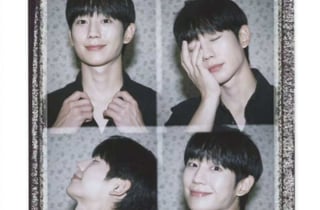 걸 그룹 AOA MV로 데뷔한 정해인..13주년 맞이 네컷 셀카 공개